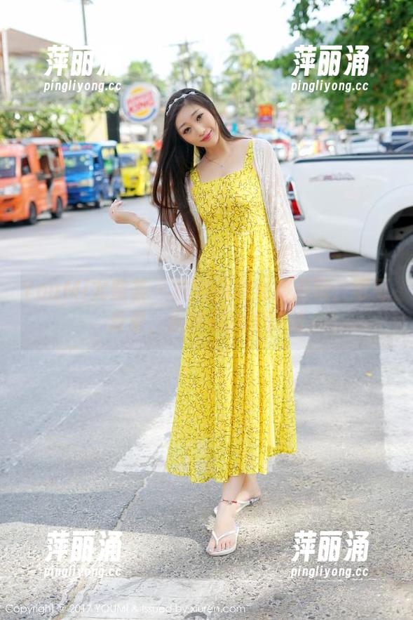 YouMi尤蜜荟 - 黄歆苑的女孩原图：可可爱爱，居然在这里打转
