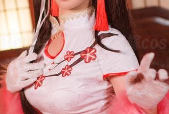 樱落Selena新作：大凤花嫁cos，果然高清才是真爱！