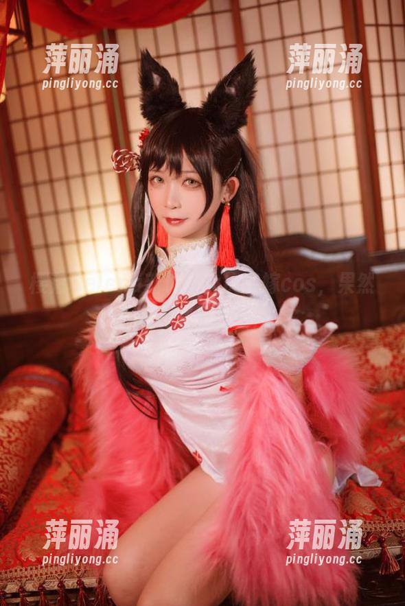 樱落Selena新作：大凤花嫁cos，果然高清才是真爱！